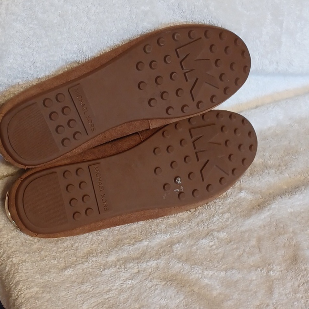 Michael Kors leather flats women's size 8 brown - Picture 5 of 6